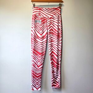 Ohio State Red & White Striped College Football Fan Wear Small